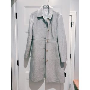J. Crew Factory lady day coat in heather gray